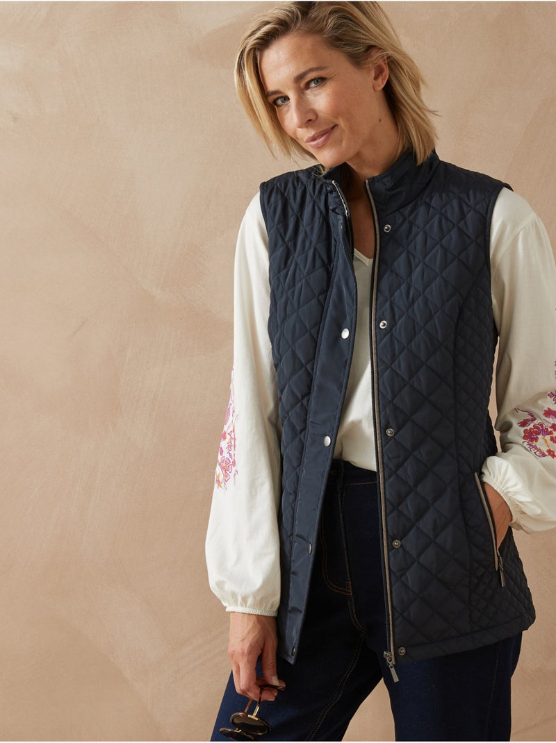 Parka sans manches matelassée déperlante - DAXON Bleu marine - Kiabi