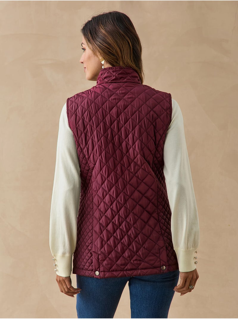Parka sans manches matelassée déperlante - DAXON Bordeaux - Kiabi