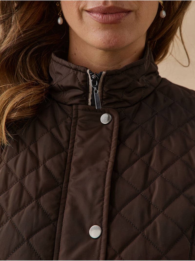 Parka sans manches matelassée déperlante - DAXON Marron chocolat - Kiabi