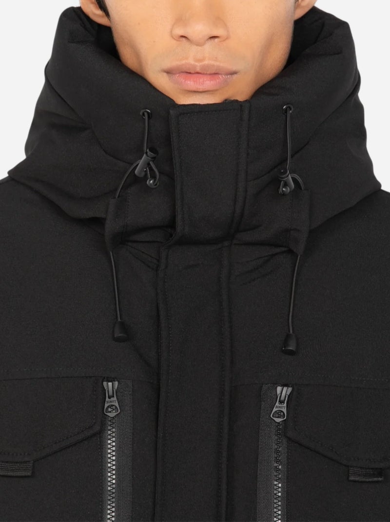 Parka Schott à capuche Noir - Kiabi