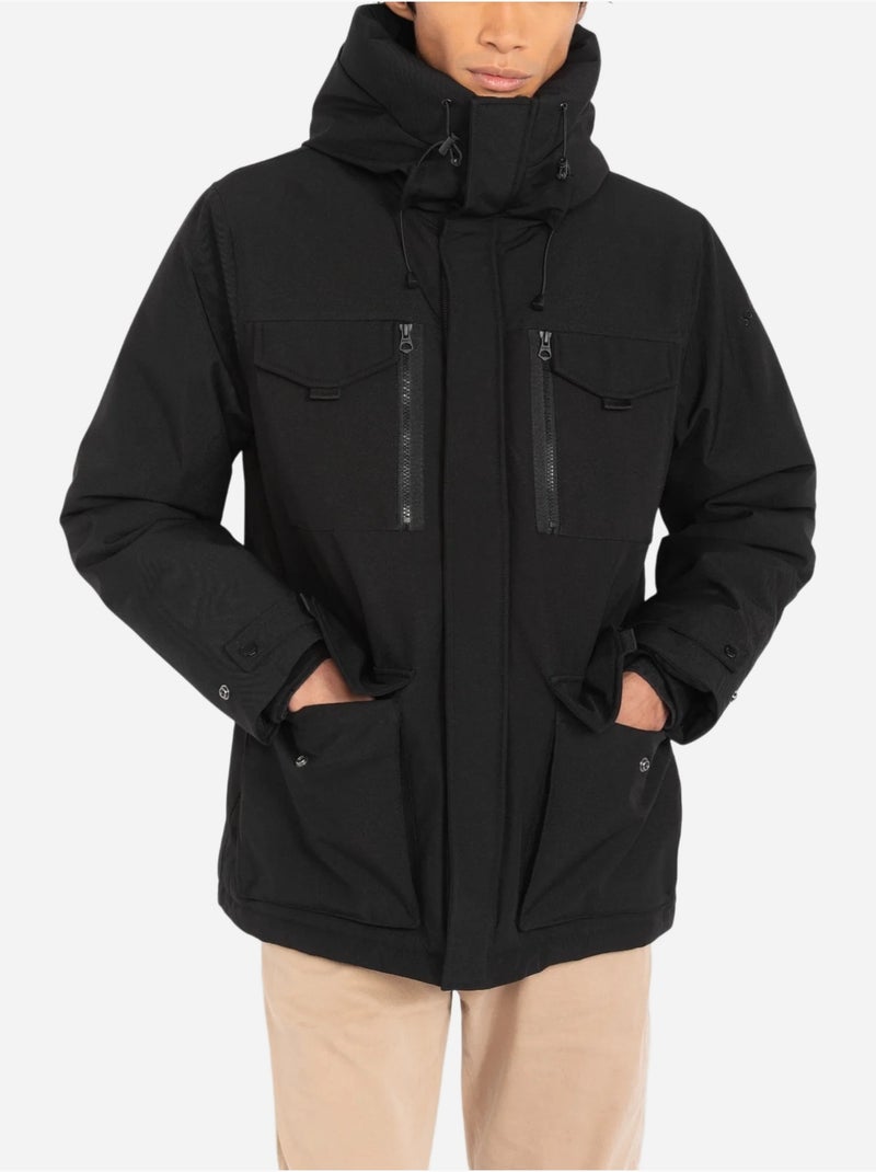 Parka Schott à capuche Noir - Kiabi
