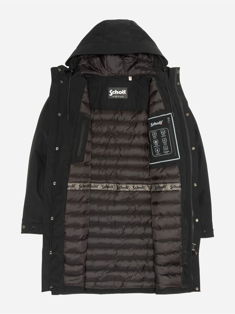 Parka Schott chasen Noir - Kiabi