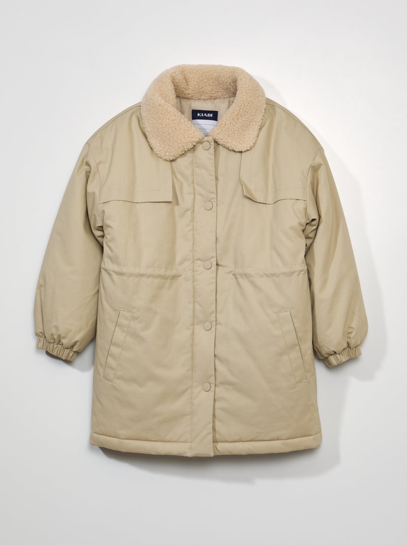 Parka souple déperlante Beige - Kiabi