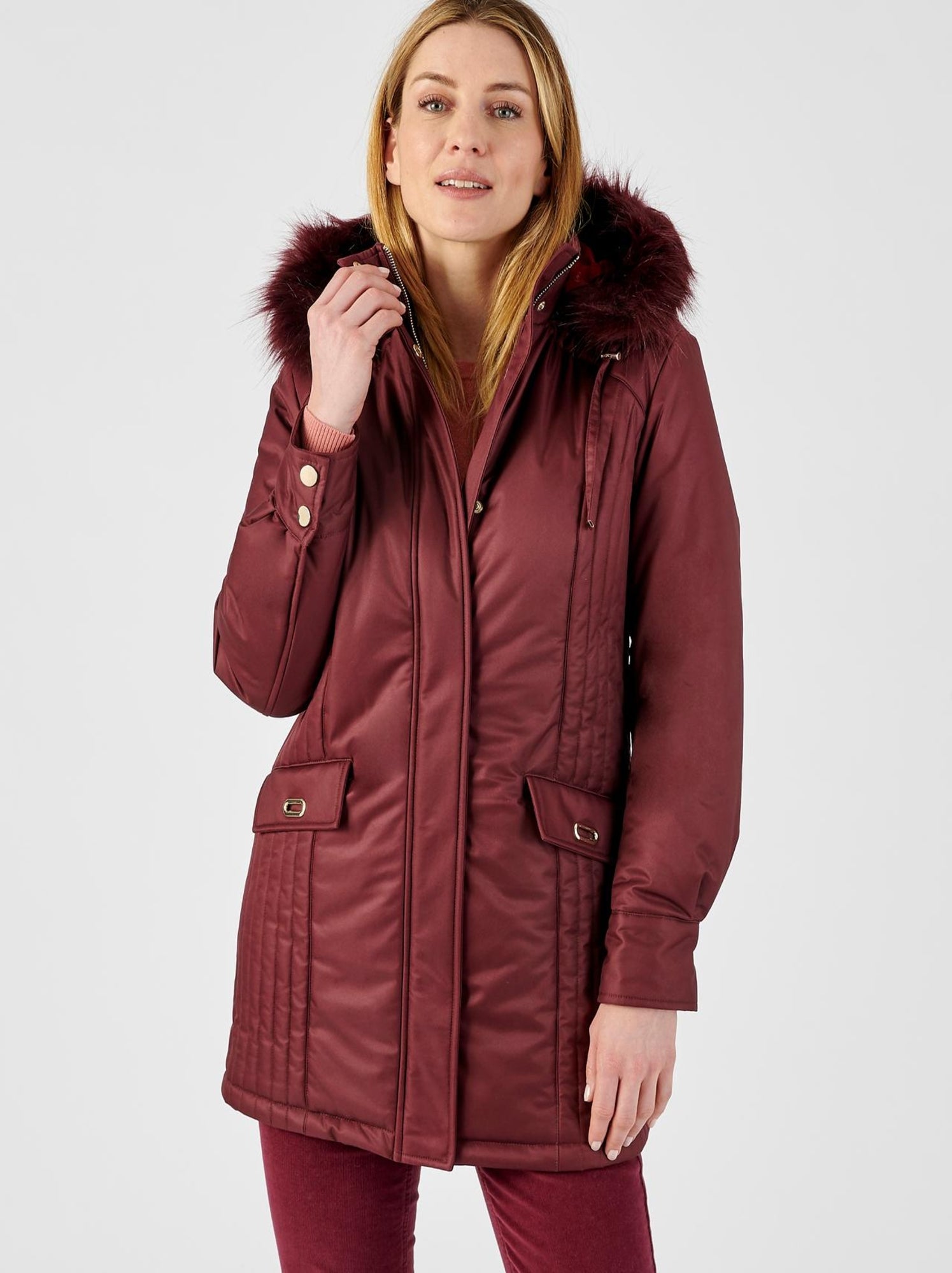 parka bordeaux homme