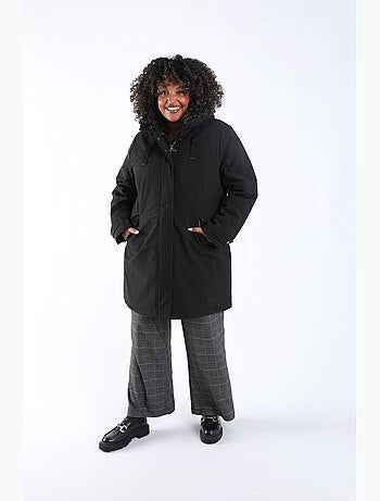 Parka unie avec capuche