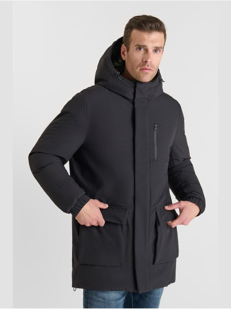 Parka UPER 'Le Temps Des Cerises' Noir - Kiabi