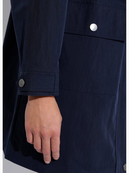 Parka zippée pressionnée à capuche déperlante - Afibel - Kiabi