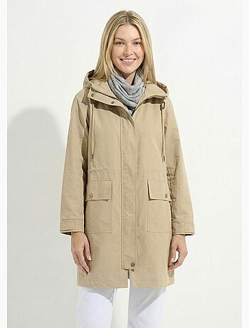 Parka zippée pressionnée à capuche déperlante - Afibel