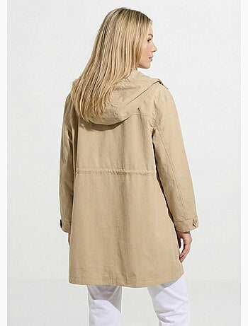 Parka zippée pressionnée à capuche déperlante - Afibel
