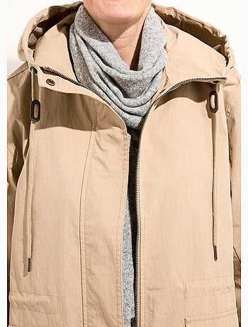 Parka zippée pressionnée à capuche déperlante - Afibel