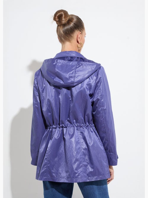 Parka zippée pressionnée, effet satiné - Afibel - Kiabi