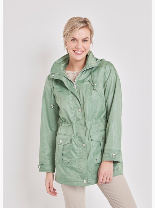 Parka zippée pressionnée, effet satiné - Afibel - Kiabi