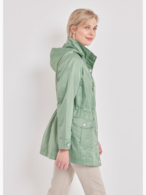 Parka zippée pressionnée, effet satiné - Afibel - Kiabi