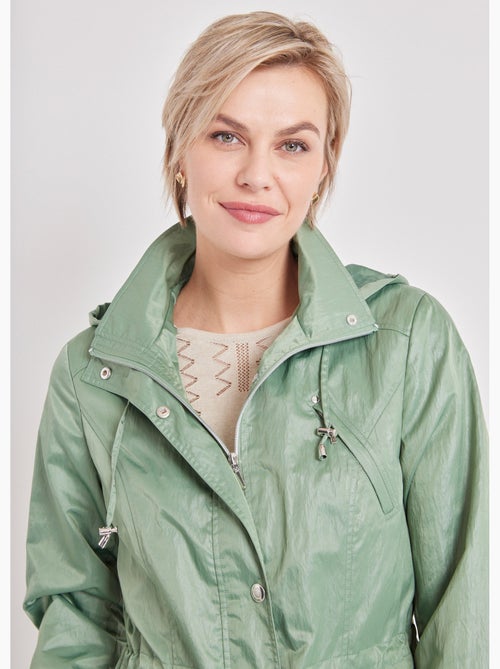 Parka zippée pressionnée, effet satiné - Afibel - Kiabi
