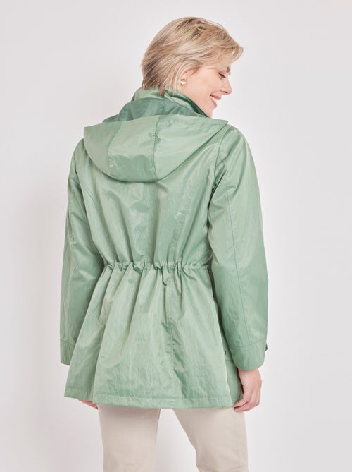 Parka zippée pressionnée, effet satiné - Afibel - Kiabi