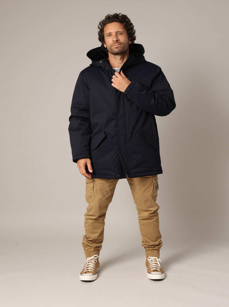 Parkas matelassées à capuche 'Deeluxe' Bleu marine - Kiabi