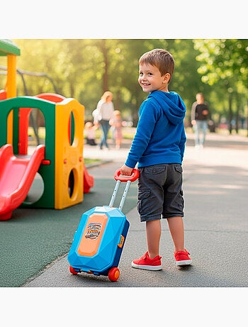 Parking urbain 2 en 1 avec 3 voitures métalliques et mallette portable (47 x 24 x 66 cm) speed & go