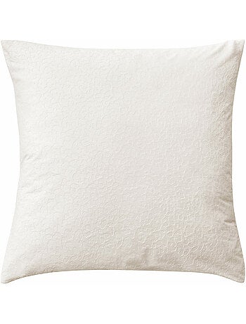 Parure 3 pièces 240 x 220 cm velours gaufré fauve ivoire