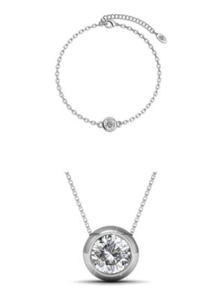Parure Birth Moon - Argenté et Cristal