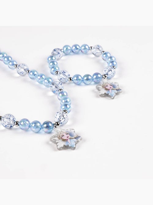 Parure Collier et Bracelets La Reine des Neiges – 2 pièces - Bleu - Kiabi