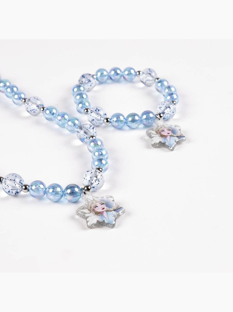 Parure Collier et Bracelets La Reine des Neiges – 2 pièces - Bleu N/A - Kiabi