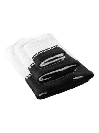 Parure de bain 3 pièces (1 drap de douche, 1 serviette de toilette, 1 serviette invité) SARASO