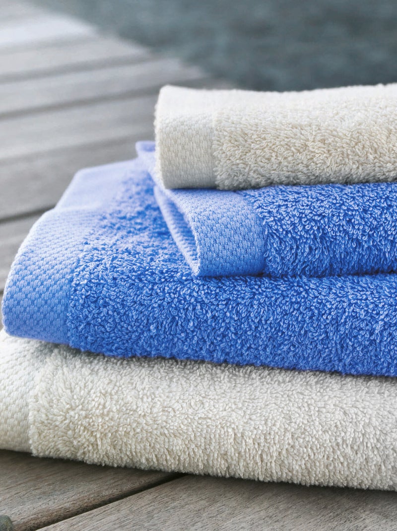 Parure de bain 6 pièces PURE Bleu outremer - Kiabi