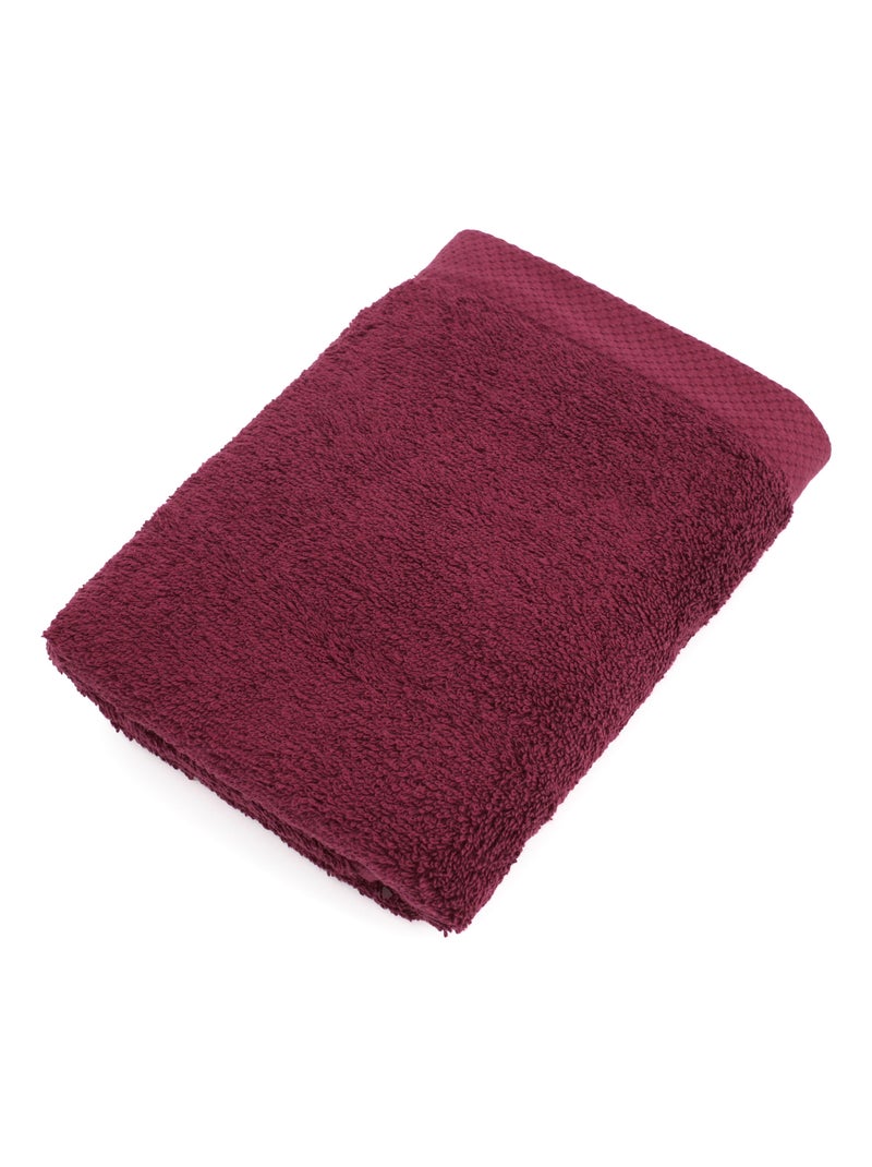 Parure de bain 6 pièces PURE Bordeaux - Kiabi