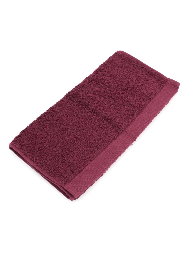 Parure de bain 6 pièces PURE Bordeaux - Kiabi