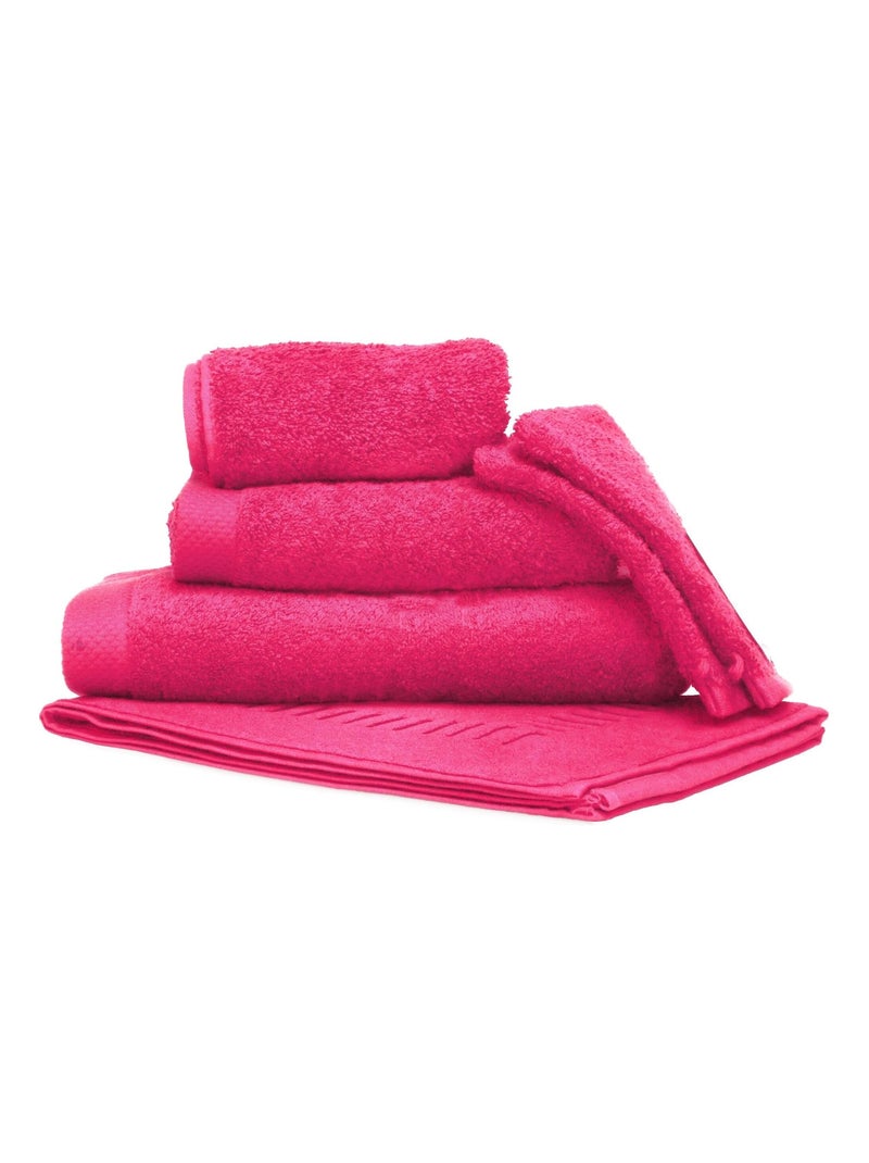 Parure de bain 6 pièces PURE Rose fushia - Kiabi