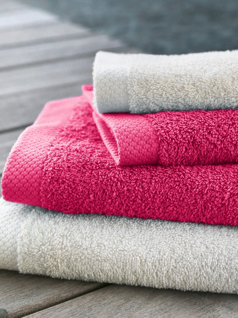 Parure de bain 6 pièces PURE Rose fushia - Kiabi