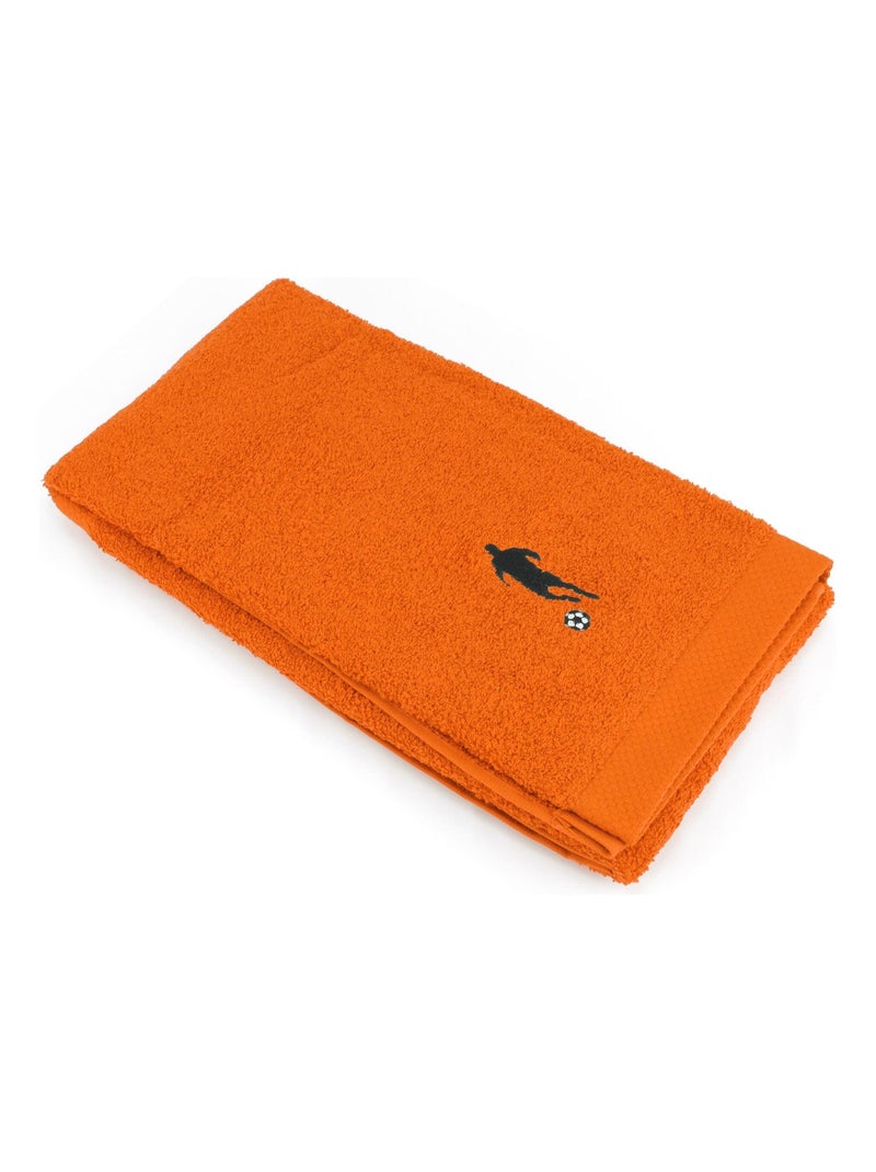 Parure de bain 8 pièces PURE FOOTBALL Orange mandarine - Kiabi
