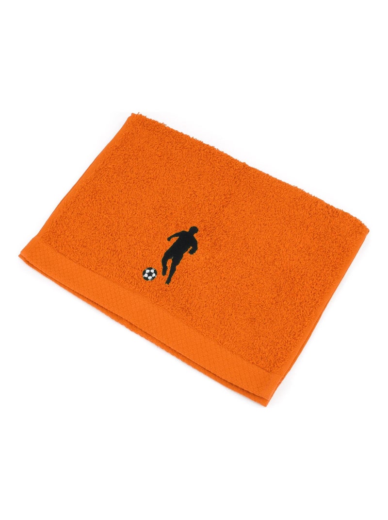 Parure de bain 8 pièces PURE FOOTBALL Orange mandarine - Kiabi