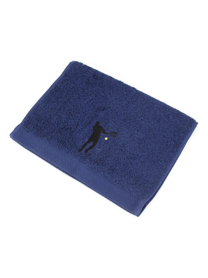 Parure de bain 8 pièces PURE TENNIS Bleu marine - Kiabi