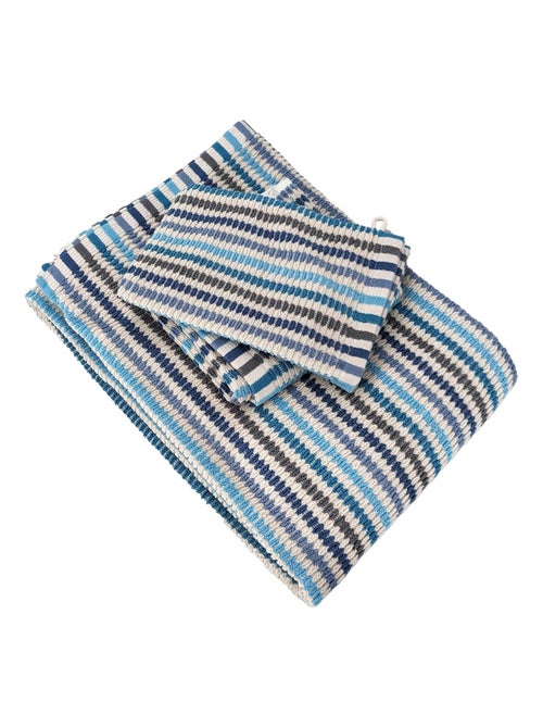 Parure de bain collection BREEZE 4 pièces - Kiabi Parure de bain collection BREEZE 4 pièces - Kiabi