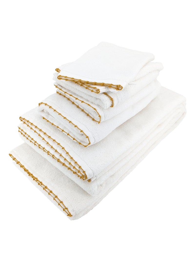Parure de bain collection ORLA Jaune - Kiabi