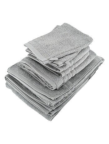Parure de bain coton CHARM 6 pièces