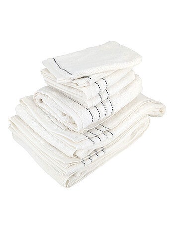 Parure de bain coton CHARM 6 pièces