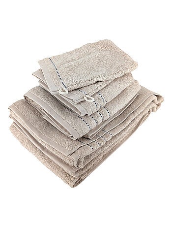 Parure de bain coton CHARM 6 pièces