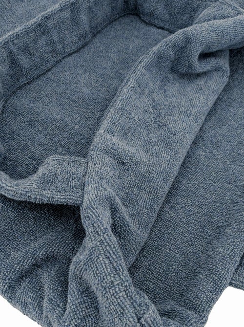 Parure de bain coton collection DENIM Quadrillé - Kiabi Parure de bain coton collection DENIM Quadrillé - Kiabi