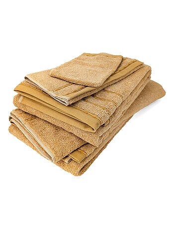 Parure de bain coton VIVID 6 pièces