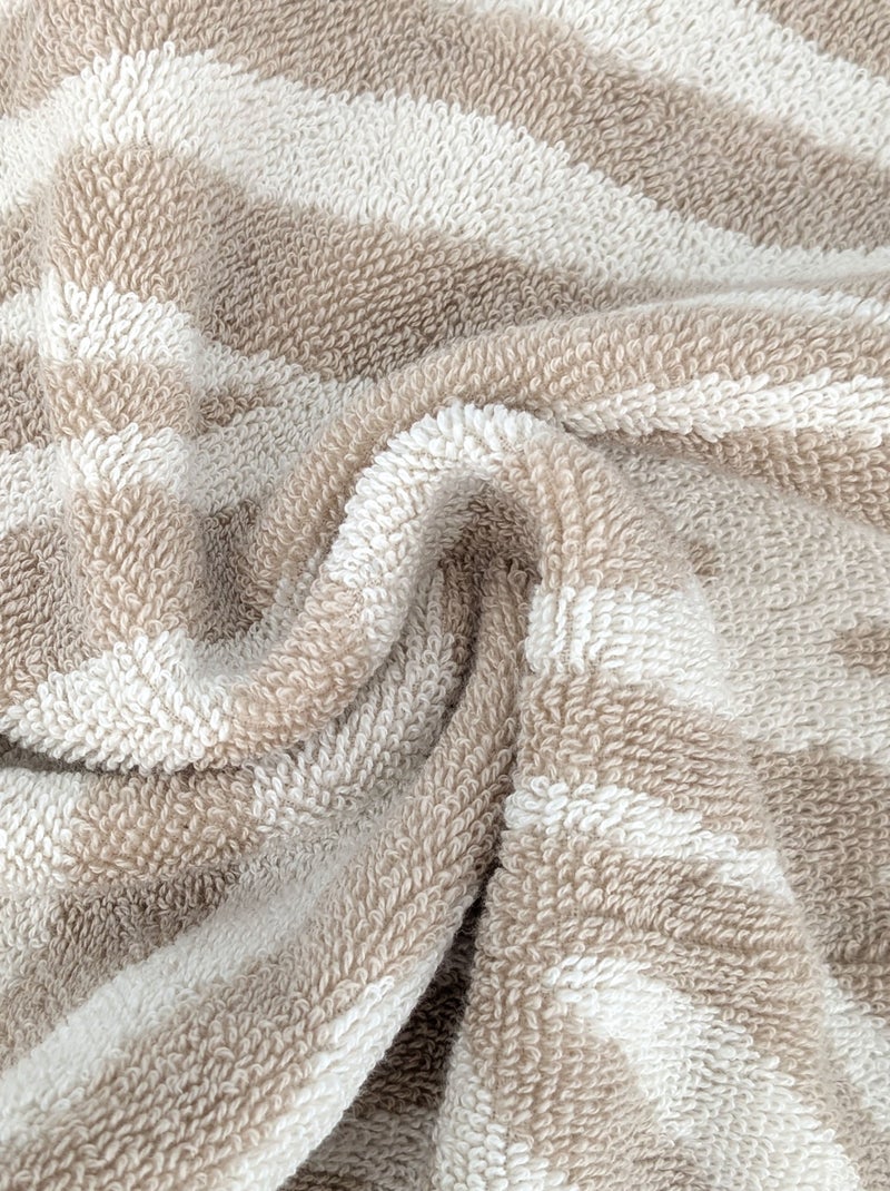 Parure de bain coton ZEBRA SOFT 4 pièces Zèbre Beige - Kiabi