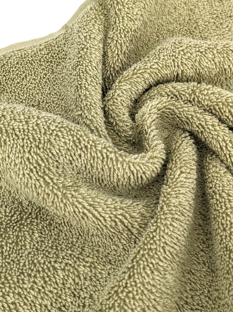 Parure de bain EFFICIENCE PURE 7 pièces Vert olive - Kiabi