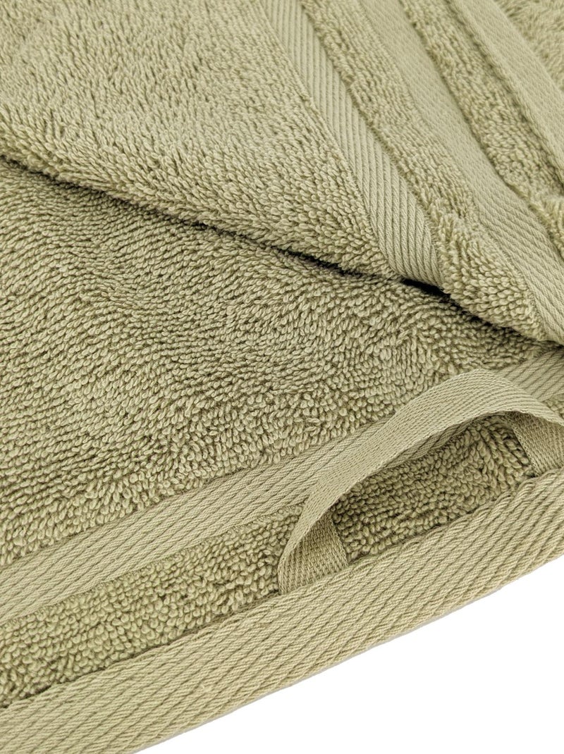 Parure de bain EFFICIENCE PURE 7 pièces Vert olive - Kiabi
