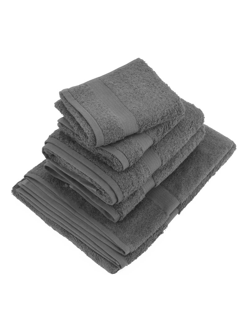 Parure de bain LUXOR 5 pièces 5 pièces gris anthracite - Kiabi