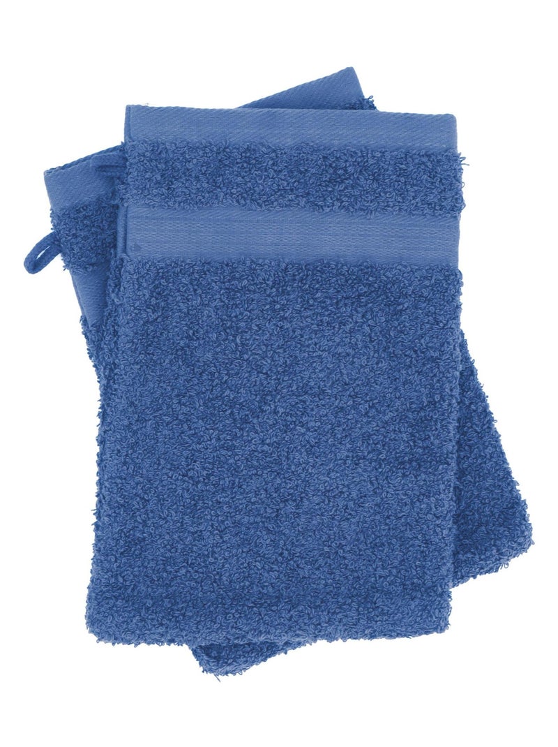 Parure de bain LUXOR 6 pièces 6 pièces Bleu - Kiabi