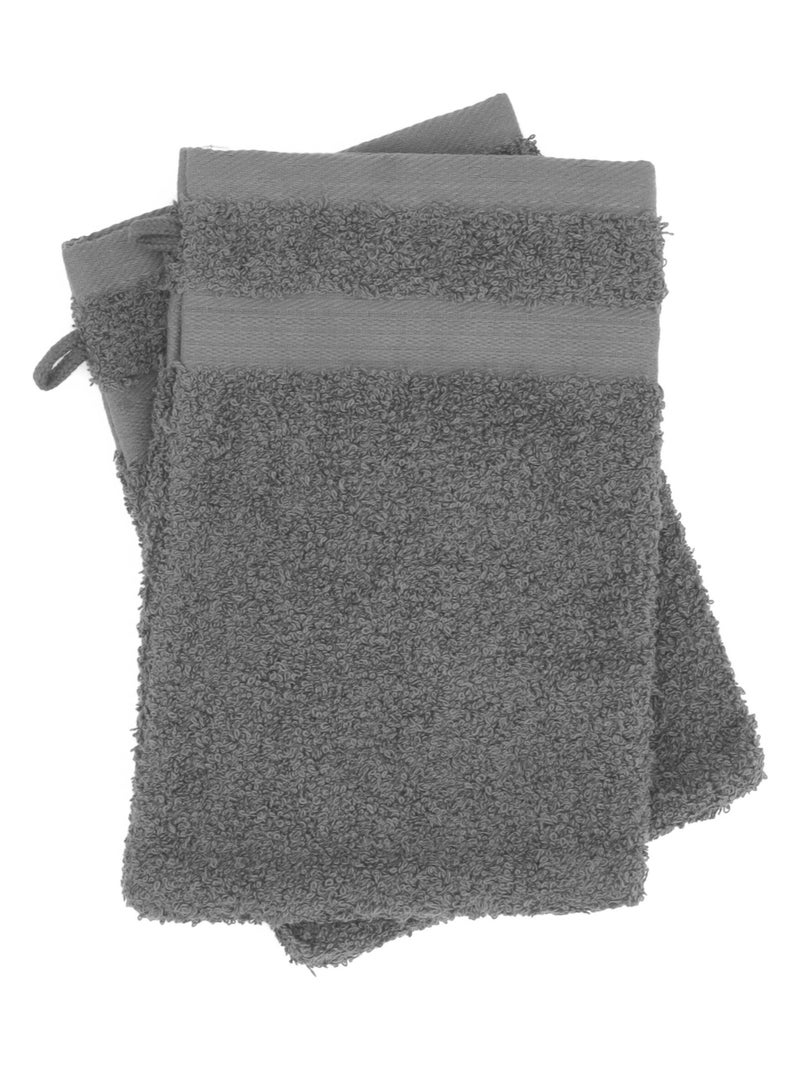 Parure de bain LUXOR 6 pièces 6 pièces gris anthracite - Kiabi