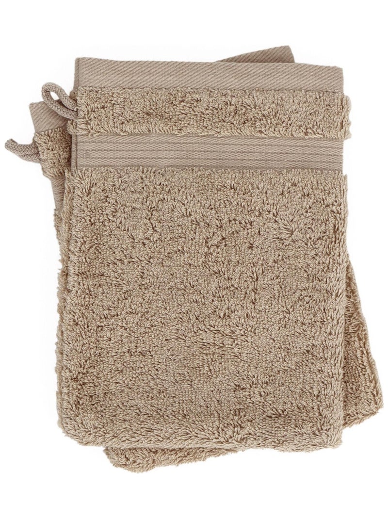 Parure de bain LUXOR 6 pièces 6 pièces Gris taupe - Kiabi