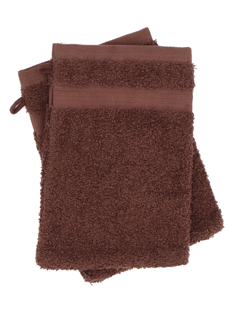 Parure de bain LUXOR 6 pièces 6 pièces Marron - Kiabi
