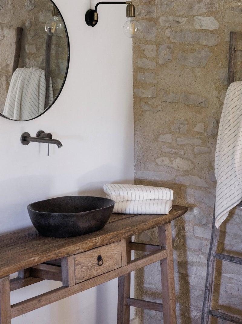 Parure de bain micro-coton KOS Vert anis - Kiabi